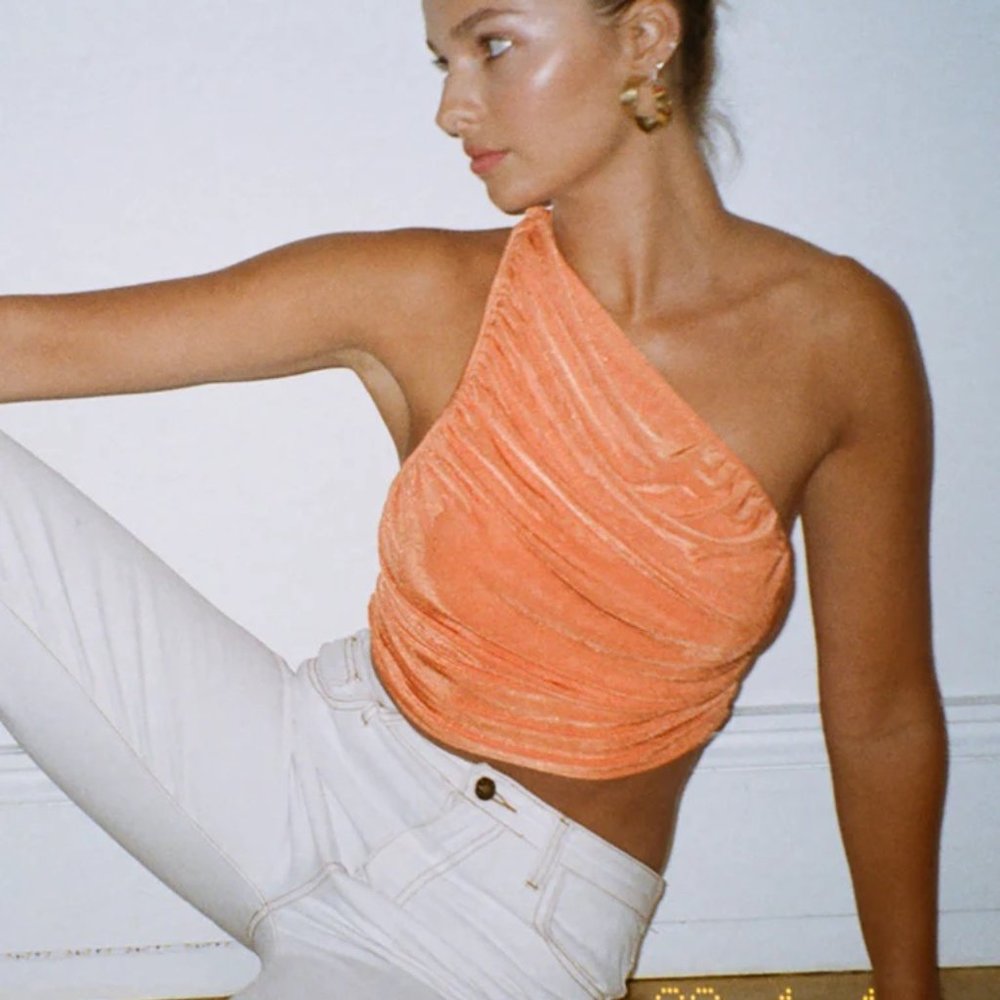 Lioness The Goddess Crop in Orange